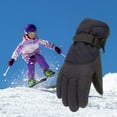 thumbnail image 1 of UMfun Toddler Girls Boys Snow Gloves Kids Ski Winter Gloves Waterproof Windproof Children Warm Gloves, 1 of 3