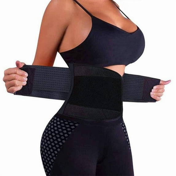 UMfun Women's Fashion Plus Size Waist Trainer Belt Body Shaper Tummy Slimming Girdles Shaping Boned Corsets Shapewear Outfit Sexy Underwear Black M