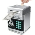 thumbnail image 1 of UN Piggy Bank Electronic Mini ATM for Kids Baby Toy, Safe Coin Banks Money Saving Box Password Code Lock for Children,Boys Girls Best Gift (Silver), 1 of 12
