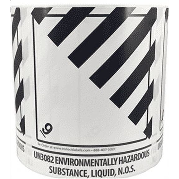UN3082 Material Environmentally Hazardous Substance, Liquid, N.O.S. Class 9 Shipping Labels | 4 x 4.75" inches - 500 Pack