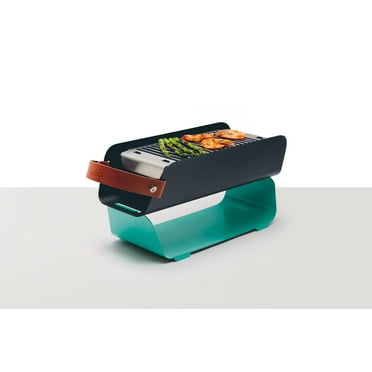 UNA Portable Table-top Charcoal Grill - Mint Turquoise
