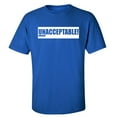 thumbnail image 1 of UNACCEPTABLE (white) Adult Short Sleeve T-shirt, 1 of 1