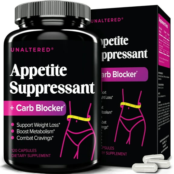 UNALTERED Appetite Suppressant for Women - Weight Loss & Cravings Support - 120 Capsules