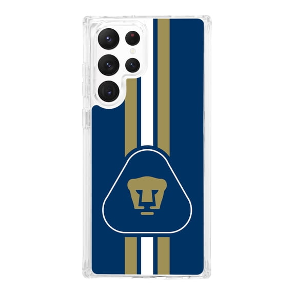 UNAM Pumas HD Phone Case Compatible with MagSafe Samsung Galaxy S21 Ultra (Stripes) by Affinity Bands