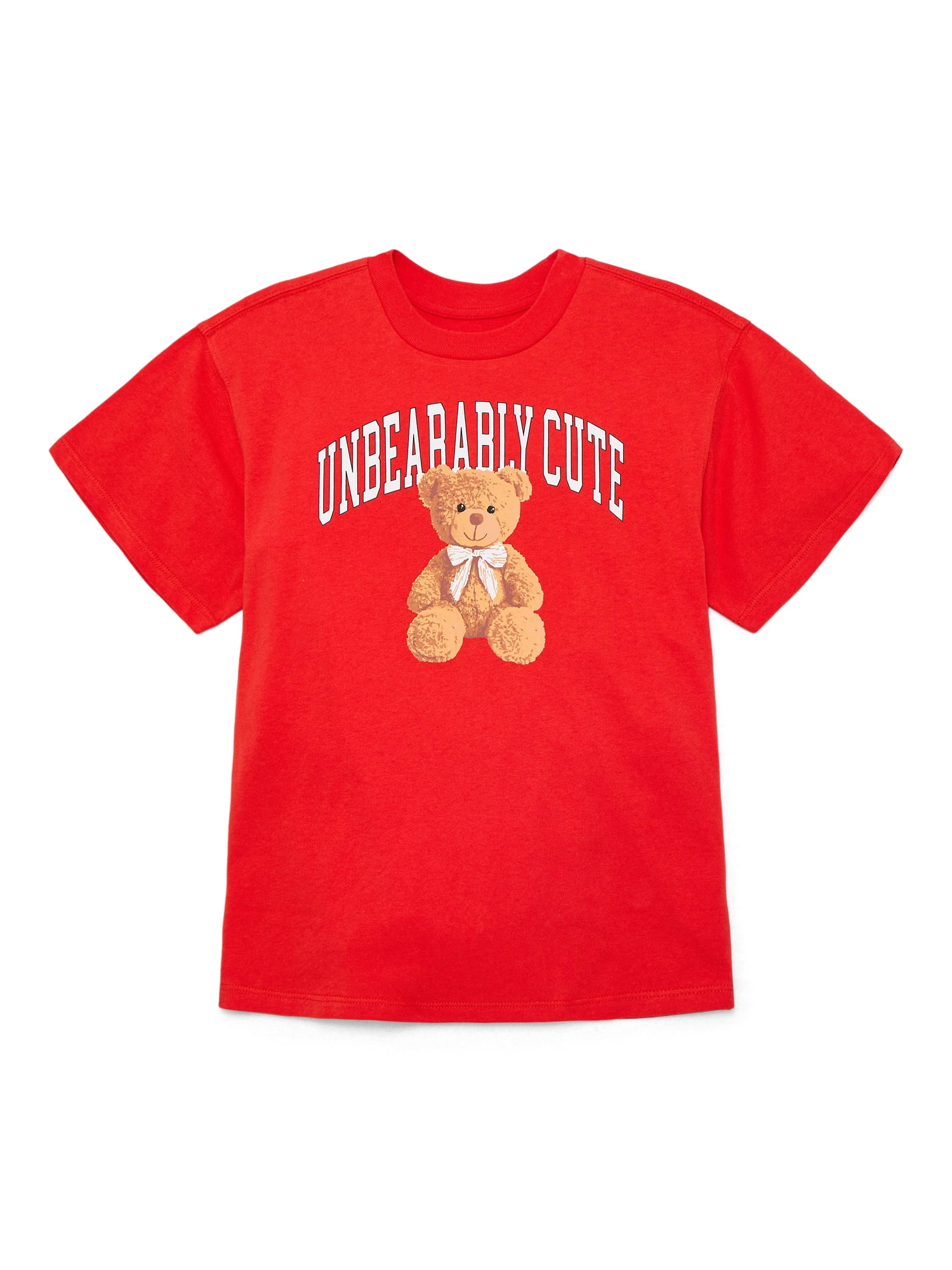 Weekend Academy Girls Short Sleeve Boxy Graphic T-Shirt, Sizes 4-18