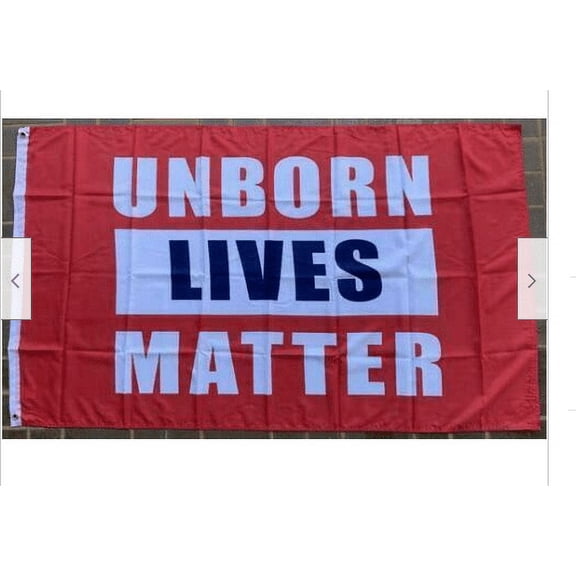 UNBORN LIVES MATTER PRO LIFE AMERI USA FLAG AMERICAN law US Tex 100D 3'X5' Flag