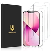 UNBREAKcable Screen Protector for iPhone 14/13/13 Pro 3-Pack, Double Shatterproof Tempered Glass, 9H Hardness, 6.1 inch