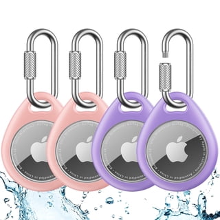 UNBREAKcable 4 Pack for Airtag Holder Carabiner Waterproof Protector TPU Airtags Case, Professional Carabiner Compatible with Apple Finder Tracker Accessories for Keys/Bags
