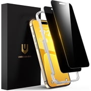 UNBREAKcable Privacy Screen Protector for iPhone 15 Pro, Anti-Spy Shatterproof Tempered Glass, 2 Pack