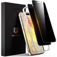 thumbnail image 1 of UNBREAKcable for iPhone 15 Pro Max Privacy Screen Protector 2 Pack, 28° Anti Spy 9H Hardness Shatterproof Tempered Glass, 1 of 9