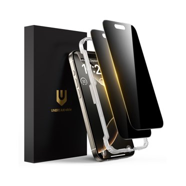UNBREAKcable IPhone 16 Pro Tempered Glass Screen Protector [3-Pack] - 9H+, Auto-Align, Ultra Clear
