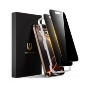 UNBREAKcable Privacy Screen Protector for iPhone 16 Pro, Anti-Spy Shatterproof Tempered Glass [True 28°Anti Spy] [9H Hardness] [Easy Installation Frame] Black P