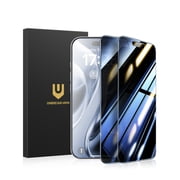 UNBREAKcable for iPhone 17 Pro Screen Protector Privacy 2 Pack, 9H Shatterproof Tempered Glass 28 Anti Spy, Install with Alignment Frame Case Friendly