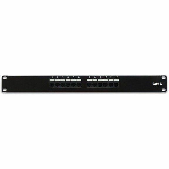 UNC GROUP PPC6-12PT-1U 12PORT 1RMU CAT6 PATCH PANEL, 110 TYPE