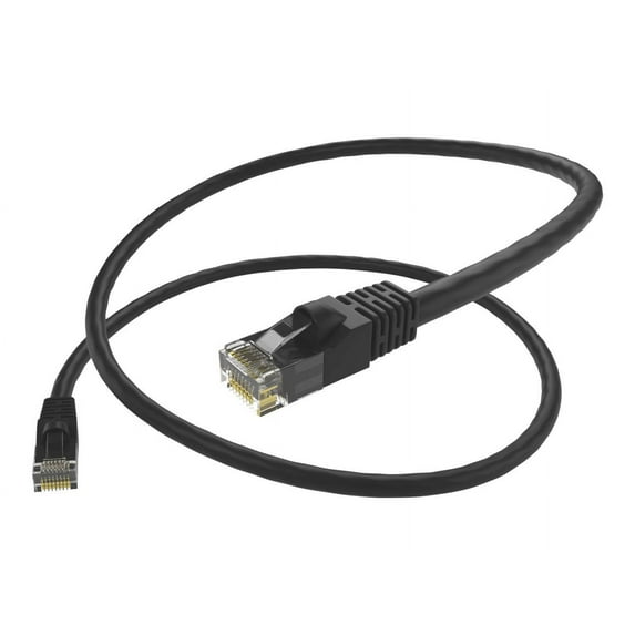 UNC Group - Patch cable - RJ-45 (M) to RJ-45 (M) - 50 ft - UTP - CAT 6 - snagless, stranded - black