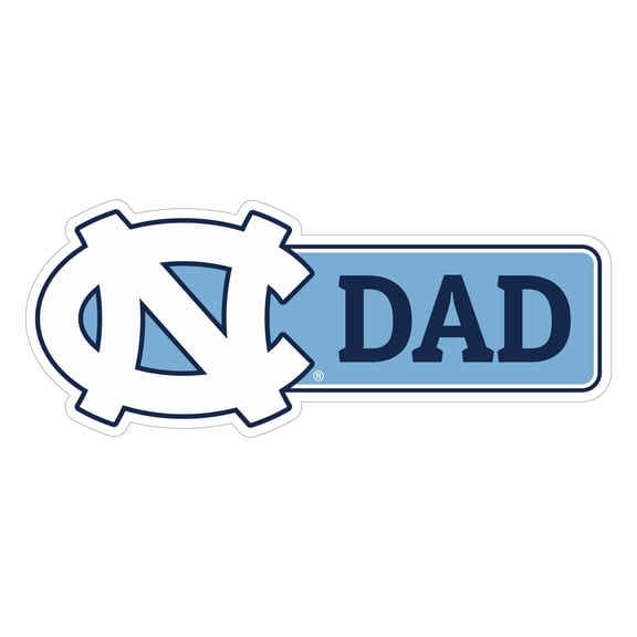 UNC Tar Heels Proud Dad Die Cut Decal Officially Licensed Collegiate Product (3-Inches Wide)