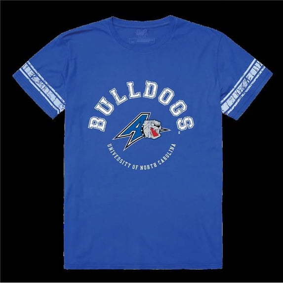 UNC University of North Carolina at Asheville Bulldogs Mens Football Tee T-Shirt - Royal, X-Large