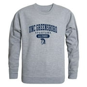 UNCG University of North Carolina at Greensboro Spartans Alumni Fleece Crewneck Pullover Sweatshirt Heather Gray Small