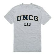 UNCG University of North Carolina at Greensboro Spartans College Dad T-Shirt Heather Grey Small