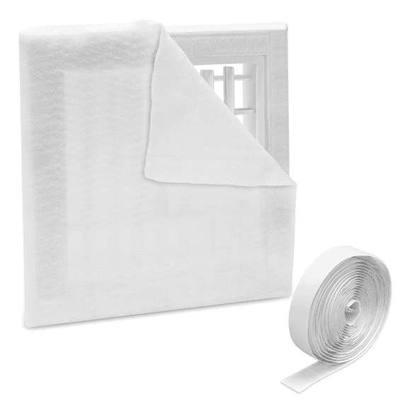 UCINNOVATE MERV 13 Filter Media 20"x90", 12.5 Ft Cut to Fit Electrostatic Air Vent Filters with 125" Tape, Stop Dust, Pollen and Pet Dander(0.3 Microns) for HVAC AC Vent Purifiers Fan Registers