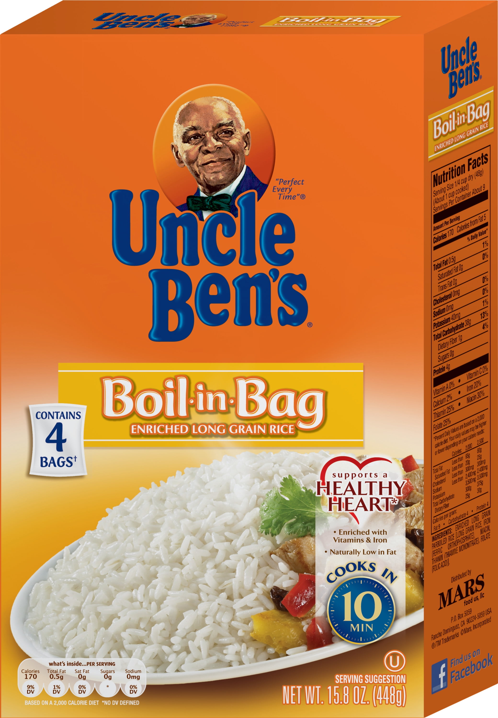 Uncle ben's boil in bag rice discount