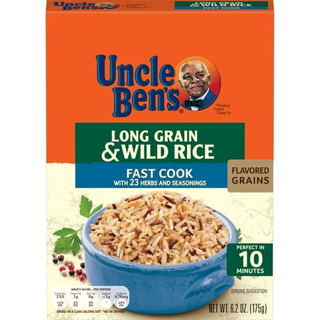 UNCLE BEN'S Flavored Grains: Long Grain & Wild Fast, 6.2oz Side