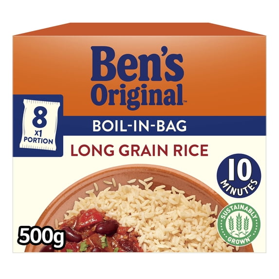 Ben's Original Boil in Bag Long Grain Rice 8 x 62.5g, Imported from ...