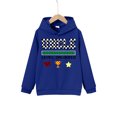 thumbnail image 1 of UNCLE LEVEL UNLOCKED Letter Print Pullover Cute&Cozy Hoodie For Kids Boys Spring Fall Winter - Keep Him Warm And Stylish!, 1 of 9