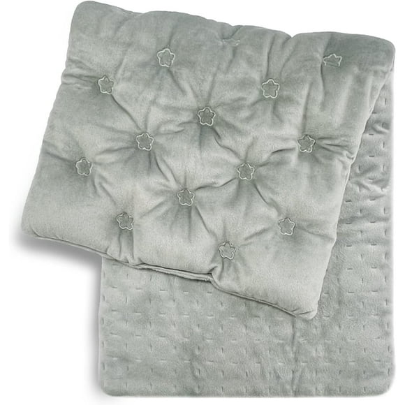 UNCN Long Heating Pad Microwavable 18.5 * 8.2 for Wide Heat Pad for Hot Cold Compress, Cramps, Muscle Ache, Joints, Neck Shoulder (Grey)