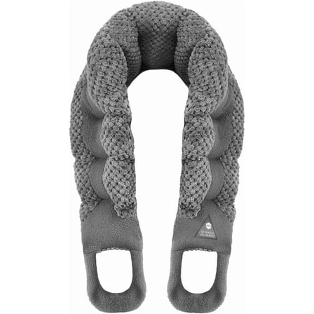 UNCN Long Heating Pad for Neck and Shoulders Back 33 * 5.9" Microwavable Large Moist Heat Pack Portable （Grey）