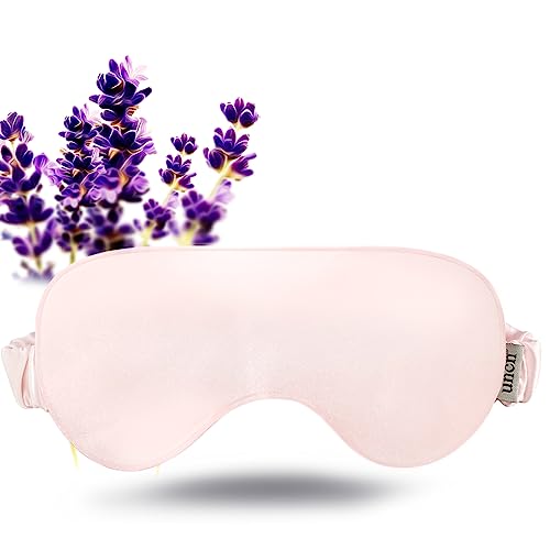 UNCN Weighted Sleep mask Heated Silk Eye mask Lavender Pillow Moist Eye