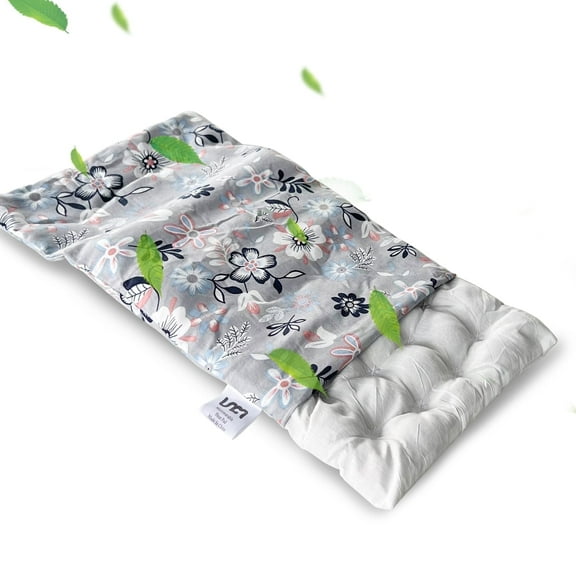 UNCN Wide Microwave Heating Pad 9 '' x 15" Flower Warm Compress Weighted Moist Heat Pack with Washable Cover