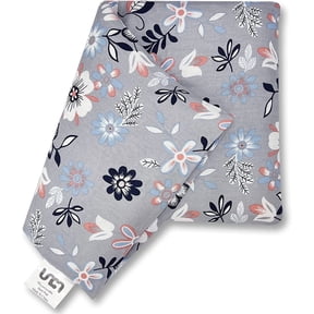 Uncn Wide Microwavable Heating Pad 9x15 Inches Flower Weighted Moist Heat Pack with Washable Cover