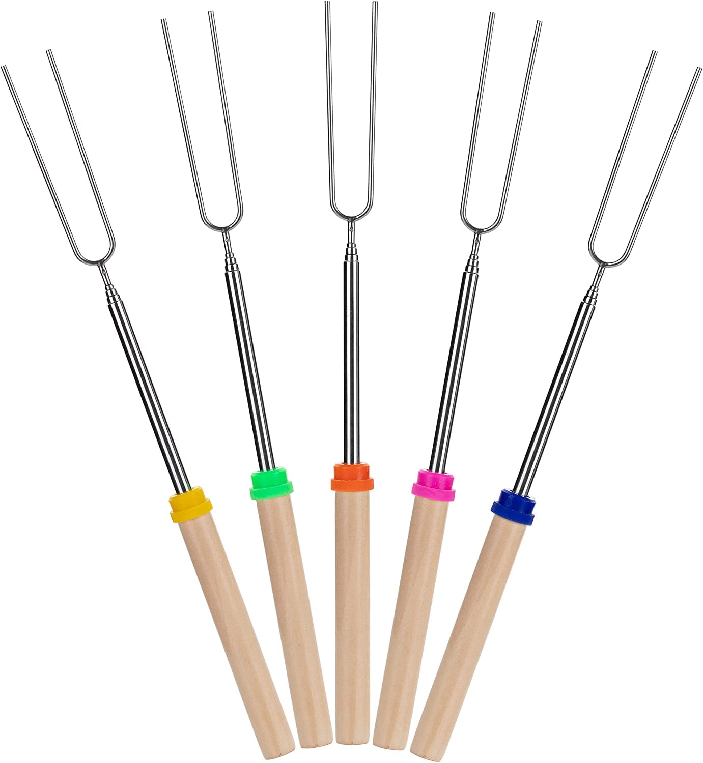UNCO- Marshmallow Roasting Sticks 5 Pack 32” Extendable