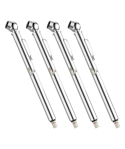 UNCO- Pencil Tire Pressure Gauge, 4 Pack, Tire Gauges for Tire Pressure ...