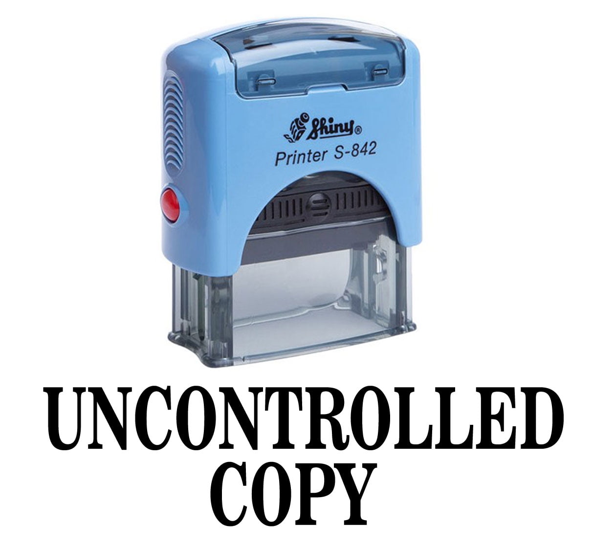 UNCONTROLLED COPY Self Inking Rubber Stamp Custom Shiny Office ...