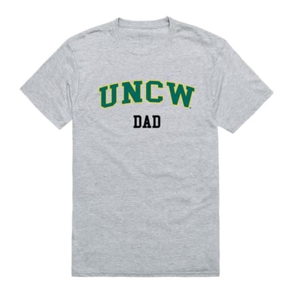 UNCW College Dad T-Shirt, Heather Grey - Small