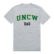 UNCW University of North Carolina Wilmington Seahawks College Dad T-Shirt Heather Grey Small