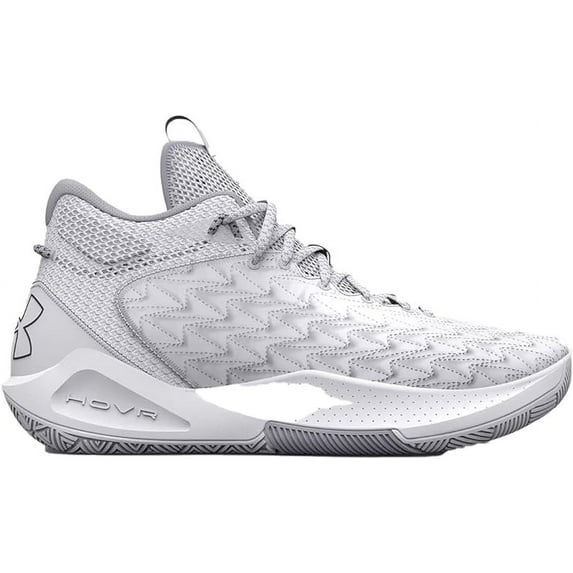 UNDER ARMOUR UNISEX HOVR HAVOC 5 CLONE TEAM 3024979-102 WHITE/BLACK 4.5