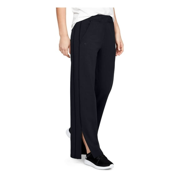 UNDER ARMOUR Womens Black Slitted Wide Leg Pants Size: S