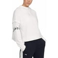 thumbnail image 1 of UNDER ARMOUR Womens White Solid Long Sleeve Crew Neck Hoodie Sweater Size: M, 1 of 2