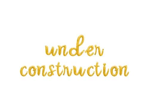 UNDER CONSTRUCTION Cursive Letter Balloon Banner - Baby Shower Party ...