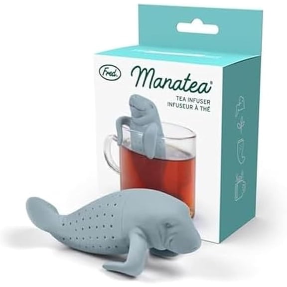 , UNDER THE TEA, Sea Turtle Reusable Silicone Tea Infuser, Green, Fun Gift for Tea Lovers, Clever Kitchen Gadget
