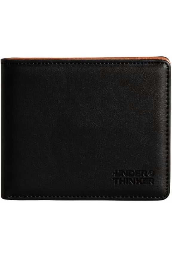 Mavo RFID Blocking Wallet for Men, PU Leather Bifold Wallet with Card Slots, ID Window and Cash Pocket, Brown