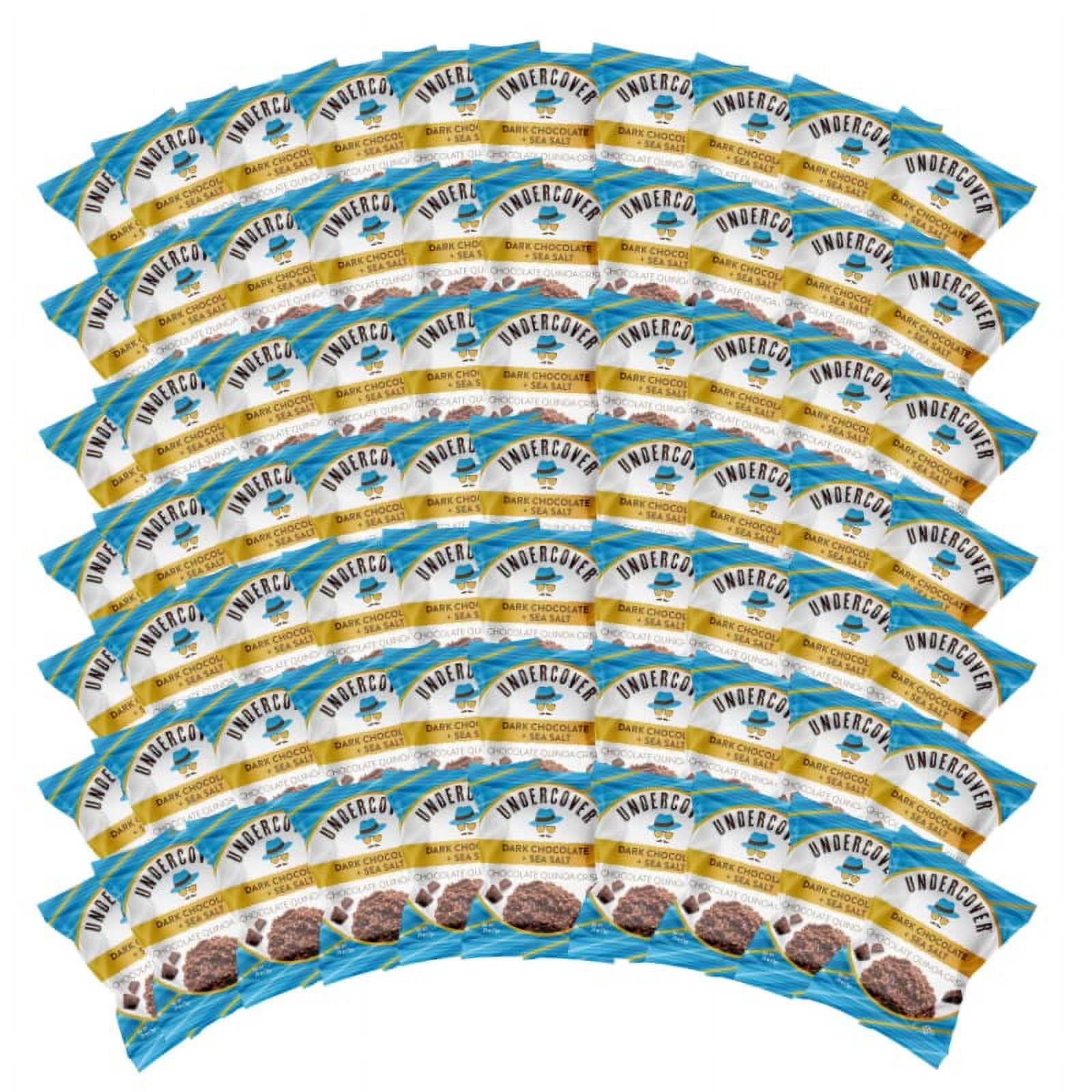 UNDERCOVER CHOCOLATE QUINOA CRISPS DARK CHOCOLATE + SEA SALT 70 PACK