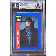 UNDERTAKER Signed 1991 Classic WWF Superstars Card #64 Beckett 14058895