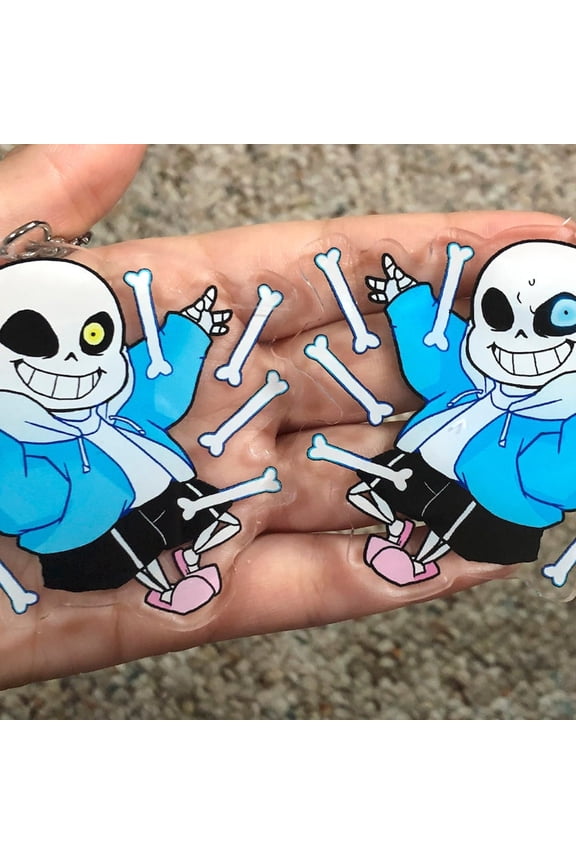 UNDERTALE doublesided keychain - Sans bones (1 keychain)