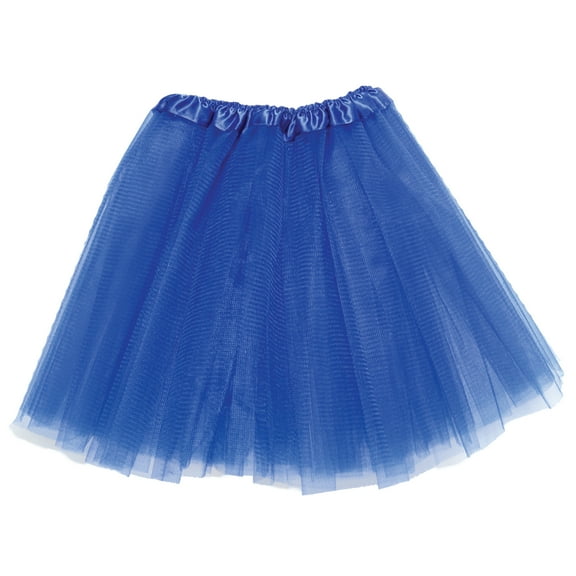 UNDERWRAPS 3-Layer Kids Tutu - Royal Blue Childrens Tutu Halloween Costume with Elastic Waist, Ballet Tutu Dress Up Kit