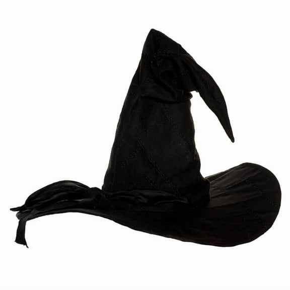 UNDERWRAPS Adult Black Wizard Hat - Cosplay Costume Accessories, Wizard Halloween Decor, Witch Dress Up Hat, Witch Hat for Men and Women