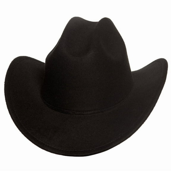 UNDERWRAPS Black Cattleman Cowboy Hat - Western Hats for Men and Women, Cowboy Cosplay Accessories, Country Concert Hats, Thick Felt Hat